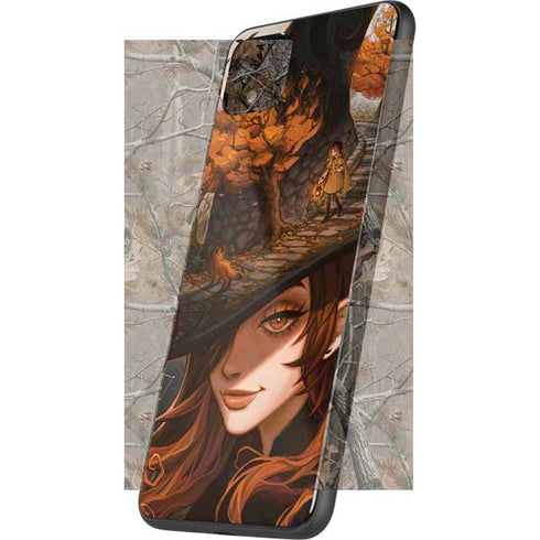 Halloween Pumpkin Witch with Fox by Ivy Dolamore Google Pixel 4 XL Skin